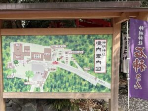 神明神社・石神さんの境内案内図
