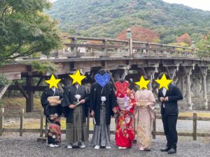 伊勢神宮内宮の宇治橋での結婚式記念撮影2021年12月31日2