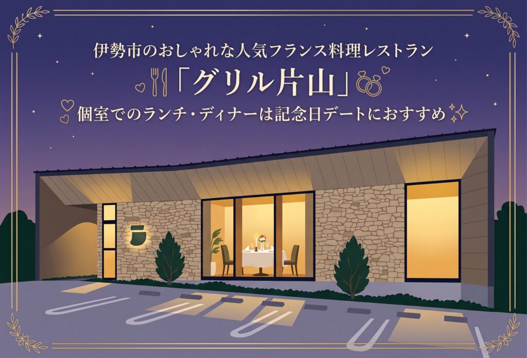 伊勢市のおしゃれな人気フランス料理レストラン「グリル片山」🍽️個室でのランチ・ディナーは記念日デートにおすすめ✨ (2)