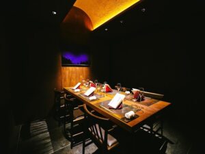 伊勢市の窯焼きステーキ・伊勢福多亭の店内