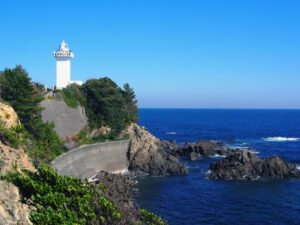 志摩市の冬の灯台_安乗岬