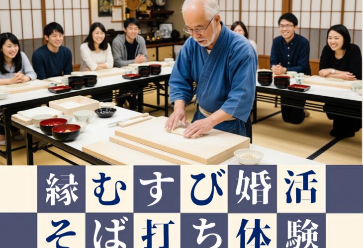 ＼蕎麦打ち♡体験型／縁結び婚活パーティー開催！