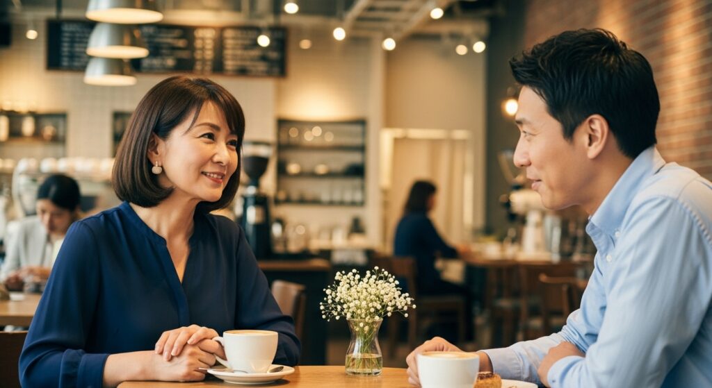 40代のバツイチ女性と男性のお見合い