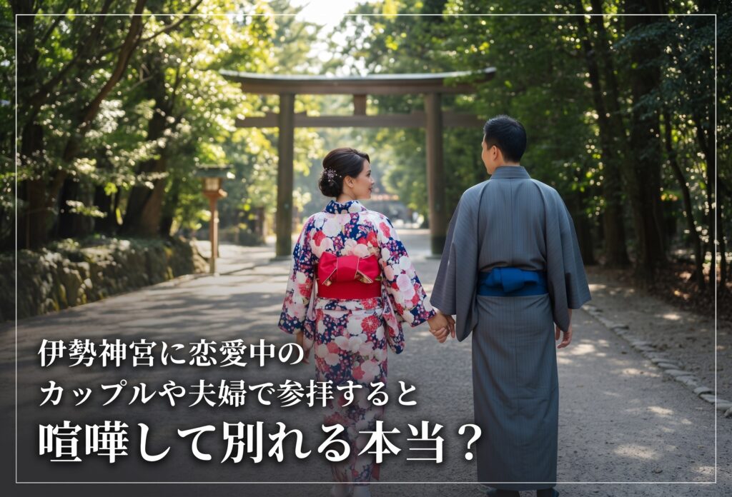 伊勢神宮に恋愛中の男女カップルや夫婦で参拝すると喧嘩して別れる？って本当？