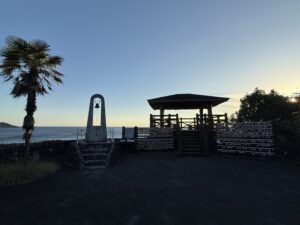 日本の夕陽百選の三重県志摩市浜島町の磯笛峠展望台➀