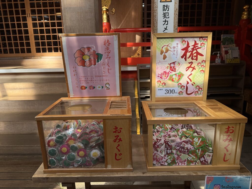 鈴鹿市の「椿大神社」椿恋みくじ（つばきこいみくじ）