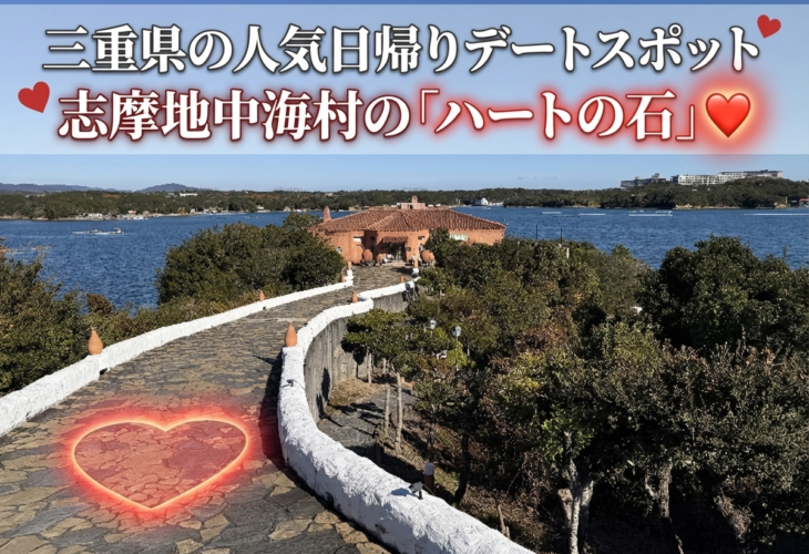 三重県の人気日帰りデートスポット志摩地中海村の「ハートの石」💖