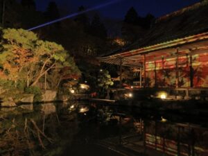 百済寺の夜間ライトアップ2