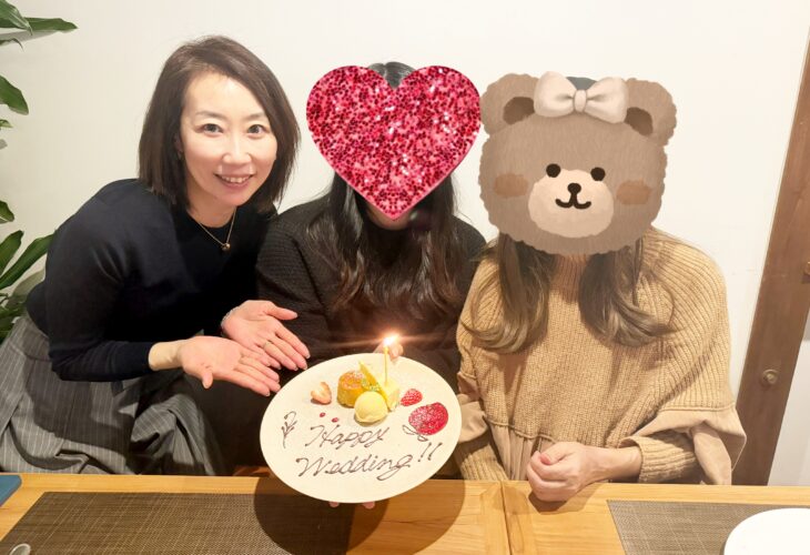 成婚者さん♡お母様と一緒にお祝い会を開催しました！！