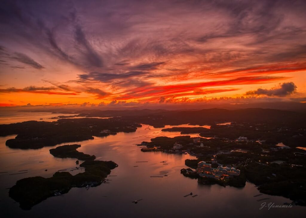 西山慕情ケ丘から望む英虞湾のリアス式海岸の絶景