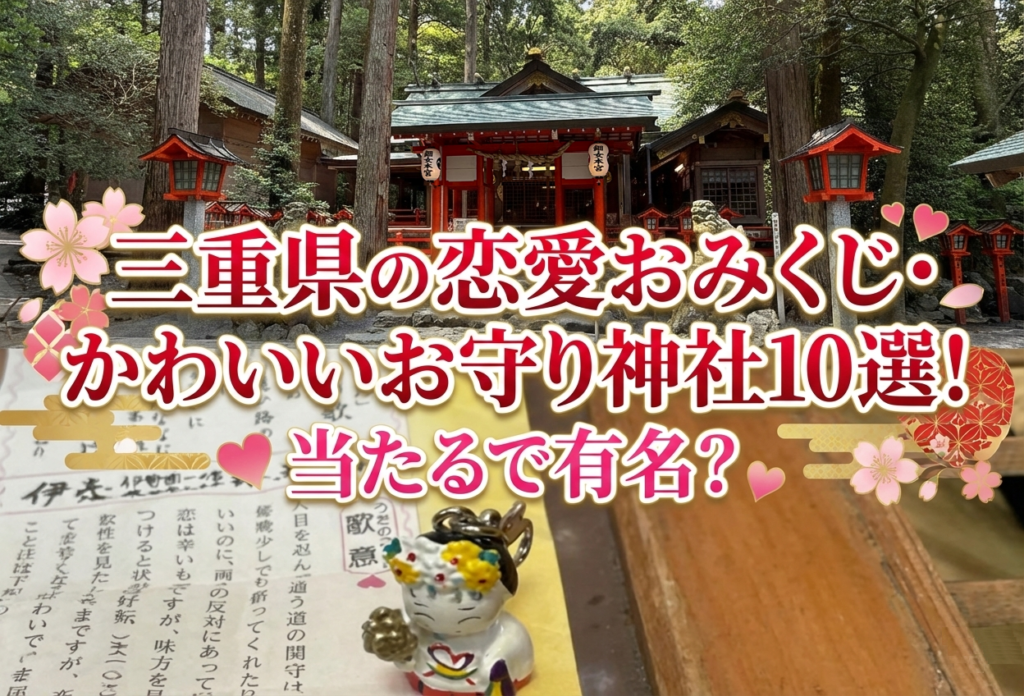 三重県の恋愛おみくじ・かわいいお守り神社10選！当たるで有名？