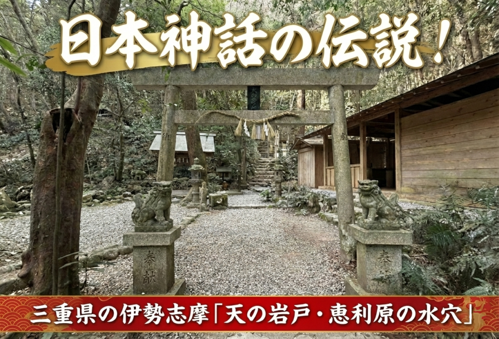 日本神話の伝説！三重県の伊勢志摩「天の岩戸・恵利原の水穴」