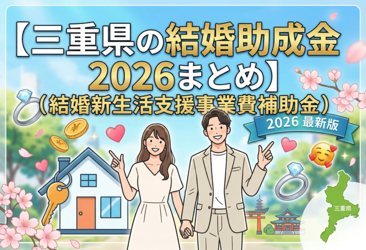 三重県の結婚助成金2026まとめ（結婚新生活支援事業費補助金）💍