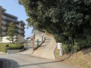 松阪神社の東参道（車）