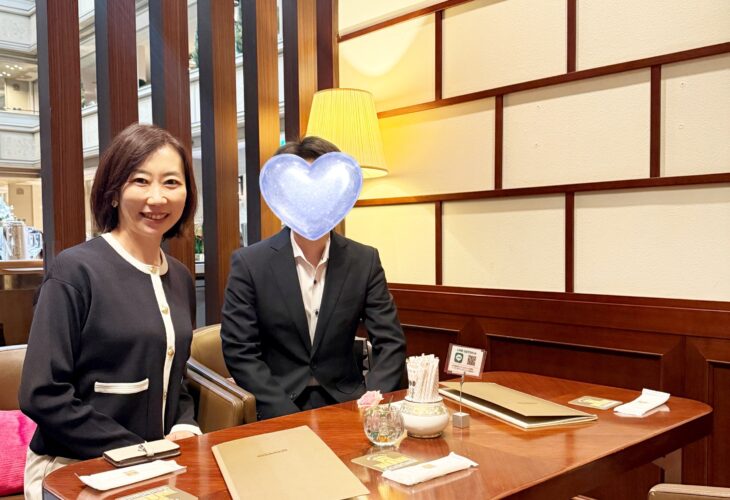 名古屋東急ホテル アトリウムラウンジ「グリンデルワルド」♡真剣交際に進まれた会員さまとご一緒しました！