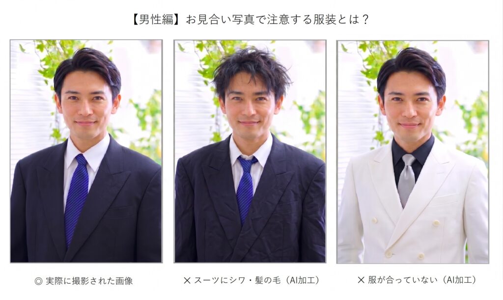 【男性編】お見合い写真で注意する服装とは？2
