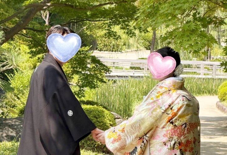 大阪府大仙公園より♡結婚式の前撮りご報告いただきました！！
