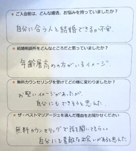 結婚相談所 30代女性 アンケート