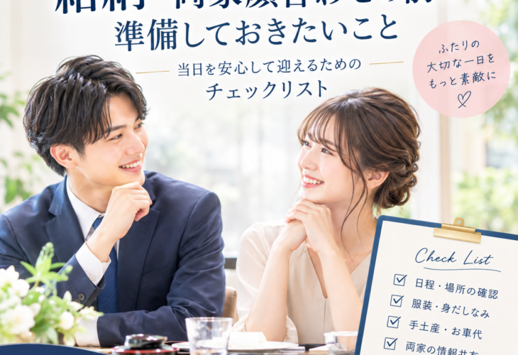 結納・両家顔合わせの前に準備♡当日を安心して迎えるためのチェックポイント大公開！！