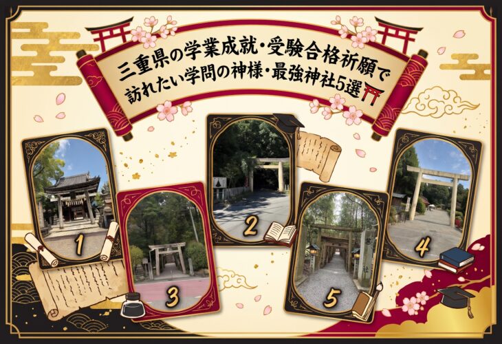 三重県の学業成就・受験合格祈願で訪れたい学問の神様・最強神社5選⛩️