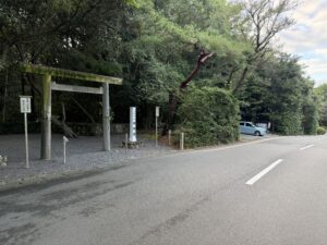 伊勢神宮 内宮・皇大神宮の別宮「倭姫宮」の駐車場
