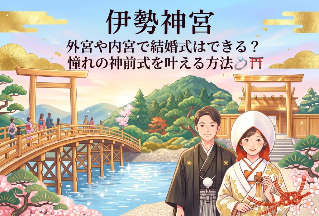 伊勢神宮の外宮や内宮で結婚式はできる？憧れの神前式を叶える方法💍⛩️