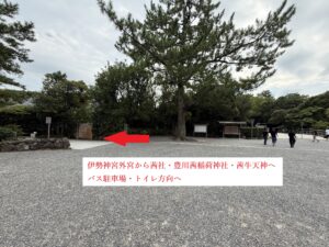 伊勢神宮外宮から茜社・豊川茜稲荷神社・茜牛天神への行き方