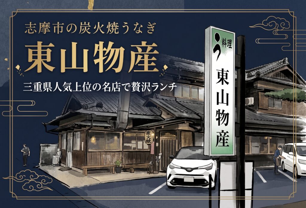 志摩市の炭火焼うなぎ東山物産！三重県人気上位の名店で贅沢ランチ