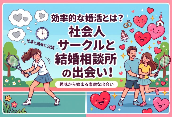 社会人サークルと結婚相談所の出会い！効率的な婚活とは？✨
